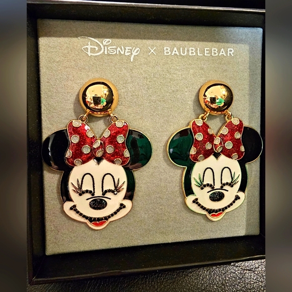 Disney x Bauberbar Jewelry - Disney x Baublebar Minnie Mouse Earrings New
